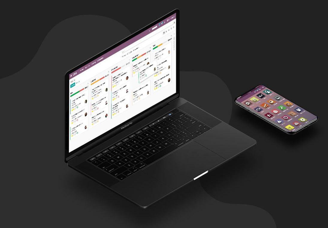 Odoo • Una imagen con una leyenda